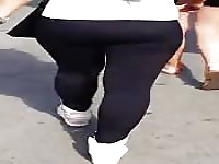 She's got one fine ass in those tight pants