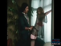 Young Ron Jeremy fucking a big tits milf between her tits