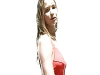 Jennifer Lawrence gets wet