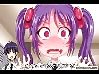 Purple haired little tart is into some good sex