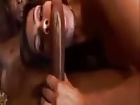 Latina with big tits gets a giant black cock