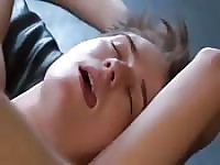 Hot blonde enjoyed dick in his ass