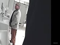 Spy cam in public toilet full of surprises