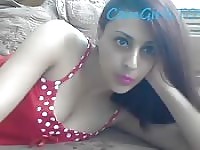 Very pretty teen girl takes to webcam teasing