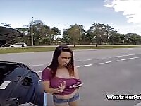 Fucking stranded big tit Ashley Adams