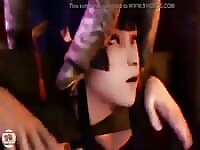 Sexe hardcore en hentai 3D
